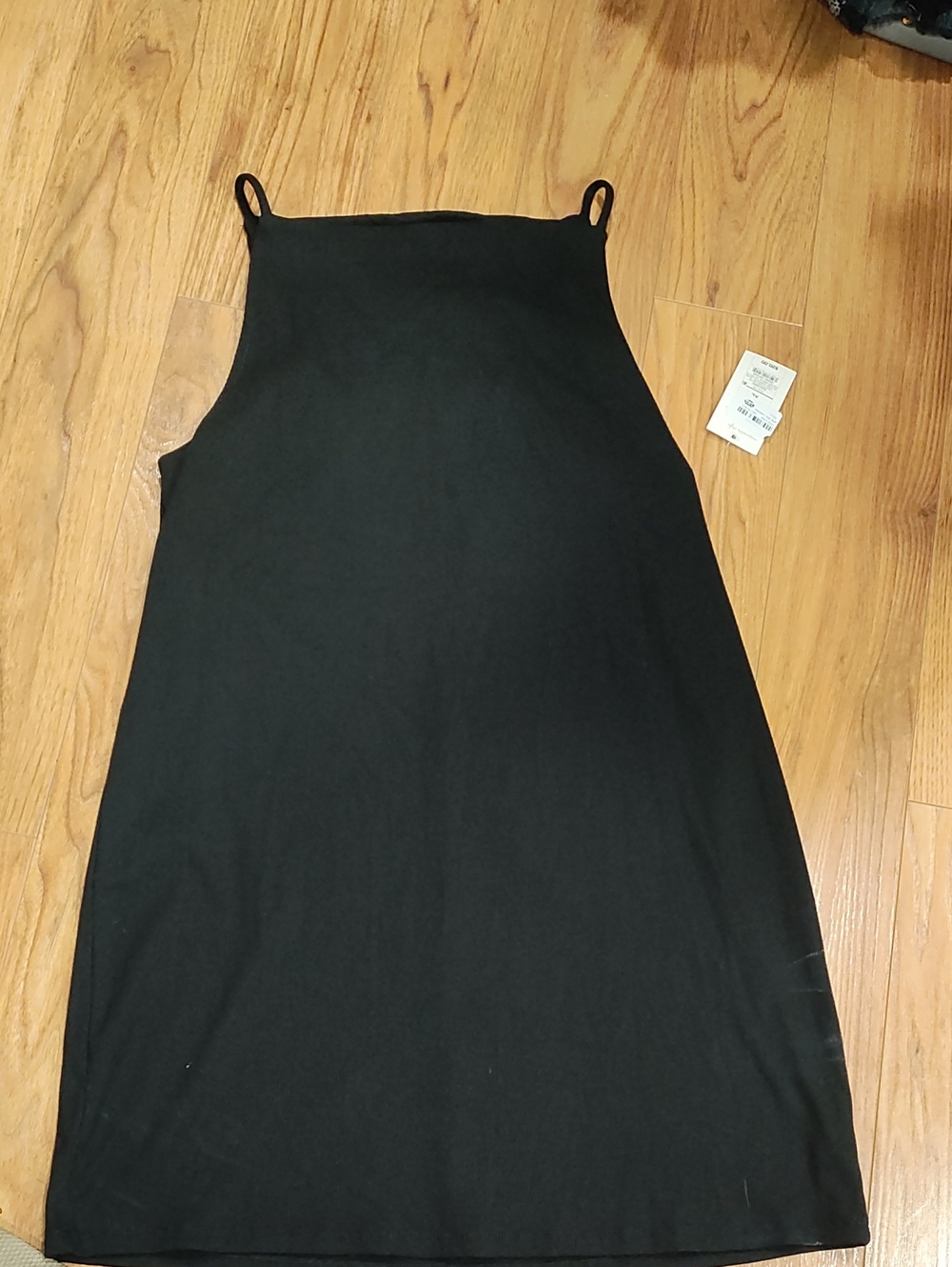 a new day Black Mini Tank Shift Dress
